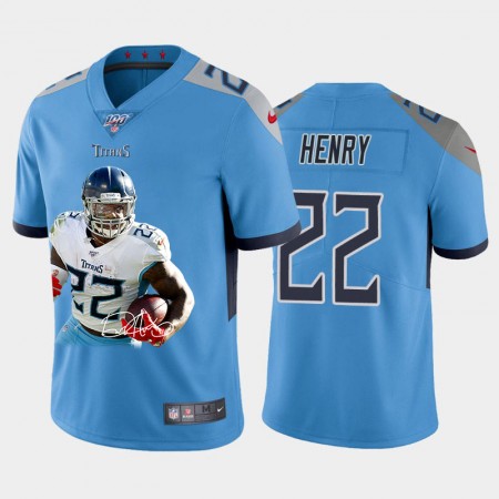 Camiseta Hombre NFL Tennessee Titans Derrick Henry 22 Special Signature Vapor Limited 100th Season Camiseta Hombre NFL Tennessee Titans Derrick Henry 22 Special Signature Vapor Limited 100th Season